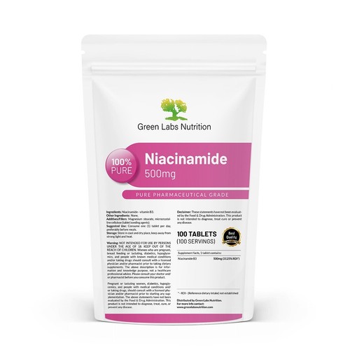 Vitamina niacinamide 500 mg - niacinamide,