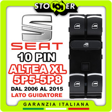 Pulsantiera Alzacristalli Interruttore Vetri Tasti Cromati SEAT ALTEA XL 5P5 5P8
