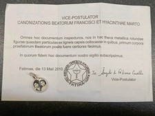 RARA RELIQUIA Fatima Bambini