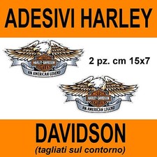 2 PEZZI ADESIVO ADESIVI AQUILA HARLEY DAVIDSON  VERNICIABILE!! STICKERS