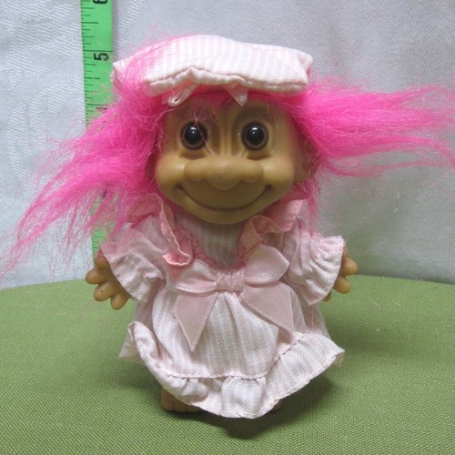 Troll vestito nastro - nastro, rosa