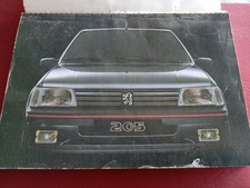 Peugeot 205 1.6 1.9 GTI Cabrio TUTTE Libretto Consigli di Manutenzione 1994