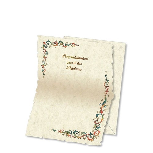 Pergamena auguri diploma - auguri,