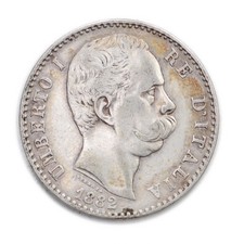 ITALIA Umberto I 2 Lire 1882 -