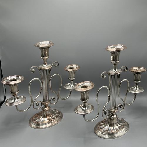Coppia candelabri lira - coppia,