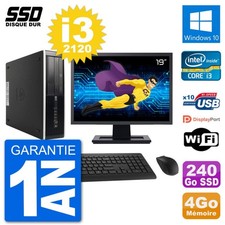 PC HP 8200 Elite SFF Ecran 19"