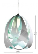 SLAMP SOSPENSIONE GOCCIA DI LUCE AQUA
