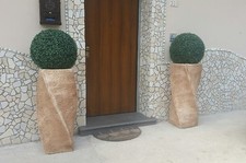 Vaso alto spirale cemento  da