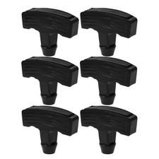 6 Pezzi Maniglia Cavo Tirante Plastica Nera per Motorino Benzina Avviamento Grip