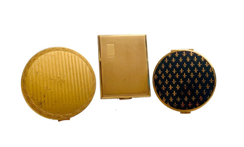 Lot vintage powder - of, 3