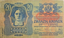 Rara Banconota Austriaca 20