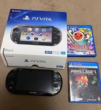 Console PS Vita PCH-2000 Sony nera completa usata