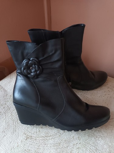 Stivaletti donna neri - in, pelle