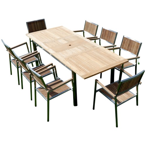 Set giardino acciaio inox - da,