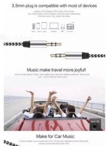 Cavo jack 100 audio - jack, 3,5mm