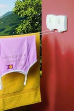 Metaltex Malaga Asciugatrice ad Aria 2 Linee - Asciugabiancheria da Parete con Rivestimento in LDPE