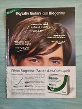 BIOSCALIN GIULIANI CON BIOGENINA CLIPPING RITAGLIO PUBBLICITA' ADVERTISING #704