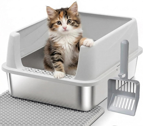 Lettiera acciaio inox con - inox,