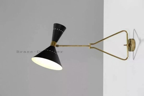Lampada parete 1950 ottone - da,