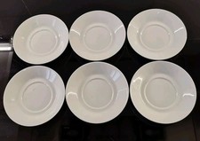 ARZBERG GERMANY Bone China - 6 PIATTINI CAFFÈ BIANCHI Anni '90 Diametro 11 cm