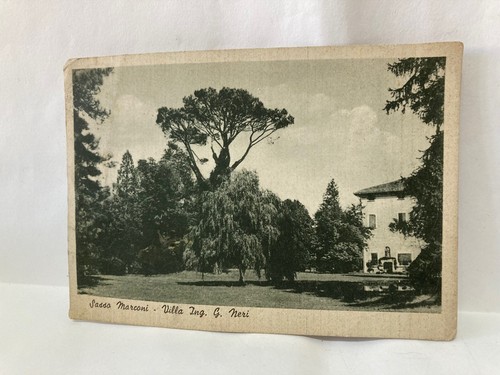 Cartolina sasso marconi - marconi, villa