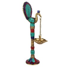 Lampada A Olio In Ottone Con