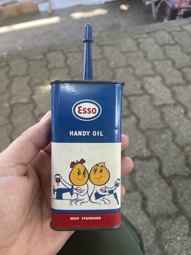 Vintage lattina olio esso - olio,