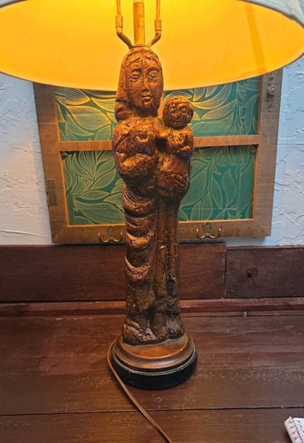 Lampada statua gesso - ,