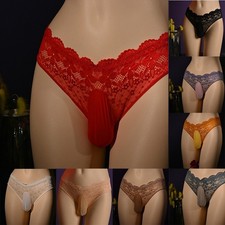 Slip rosso pizzo floreale con