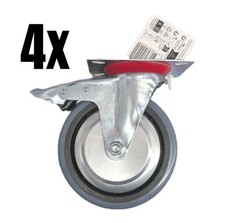Kit 4 Ruote Girevoli con Freno