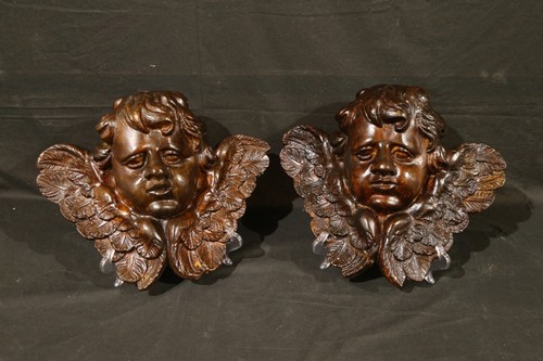 Coppia putti angeli barocchi - putti,