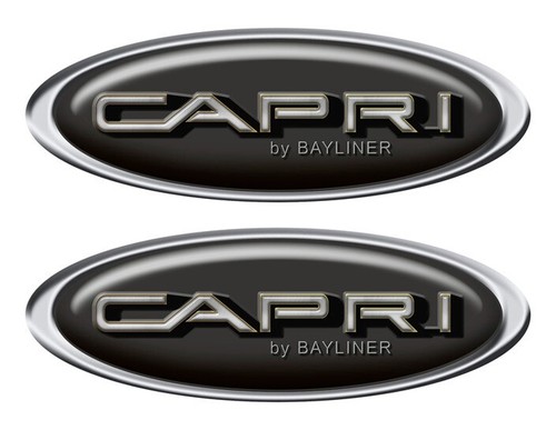Due adesivi bayliner capri - due,