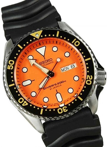Seiko skx011j orange 7s26 0020 - skx011j,