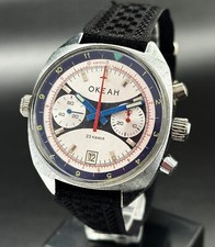 Orologio da polso uomo Ocean Okean Poljot 3133 marina militare URSS cronografo 23 gioiello