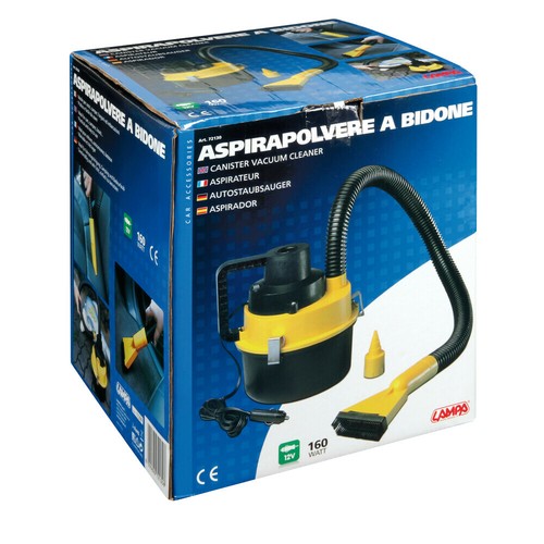 Bidone aspirapolvere 12v 160w - bidone,
