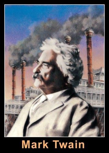 Mark twain pilota barca - di,