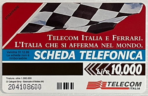 Carta telefonica telecom - telefonica,