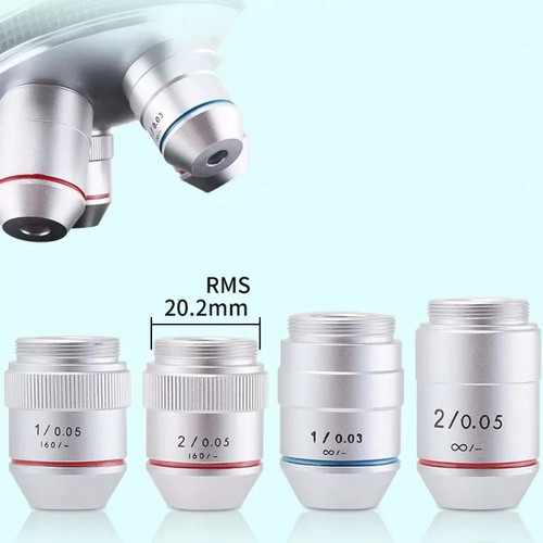 Obiettivo microscopio 2x - obiettivo, 1x/2x