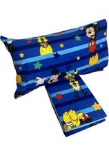 Completo lenzuola in flanella Topolino Disney per letto Singolo J971