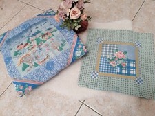 Trapuntino fantasia per letto singolo completo di cuscino quadrato