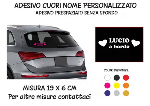 Adesivo bimbo bimba - nome, a