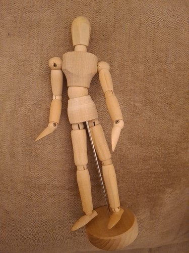Manichino artista legno - manichino,