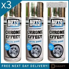3x VERNICE SPRAY EFFETTO CROMO