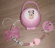  Set Box  + catenella portaciuccio con nome a scelta 