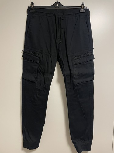 Pantalone cargo tasconi nero - cargo,