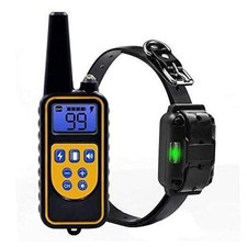 COLLARE DA ADDESTRAMENTO PER CANI ANTIABBAIO TELECOMANDO RICARICABILE IPX7 IMPER