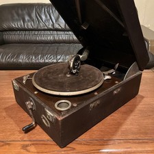 Macchina famosa! clacson sax fonografo Columbia motore 50, revisionato e pronto all'uso