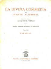 LA DIVINA COMMEDIA VOL. III - PARADISO POESIA ALIGHIERI, DANTE ZANICHELLI 0000