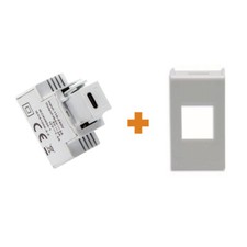 Fanton caricatore 1 USB-C 3A Ricarica rapida 18W da incasso Ave Banquise  - 8290