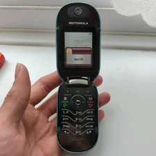 Raro cellulare vintage Motorola PEBL U6 blu condizioni relativamente buone
